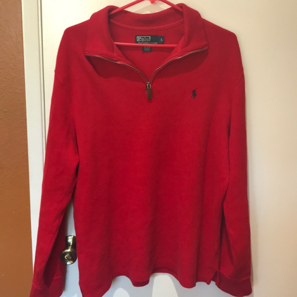 Polo by Ralph Lauren Red Long Sleeve LARGE